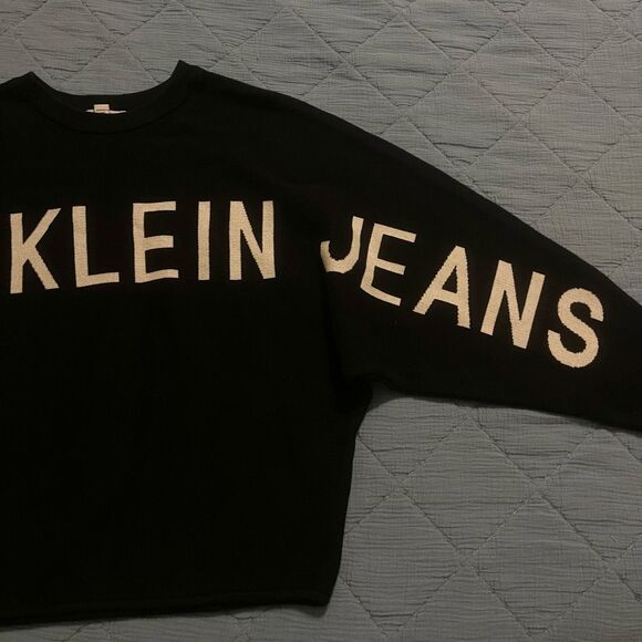Calvin Klein Jeans Logo Spellout Sweater S - Picture 3 of 8
